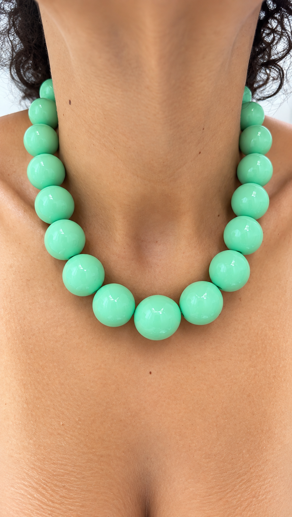 Gumball Necklace - 20mm Mint
