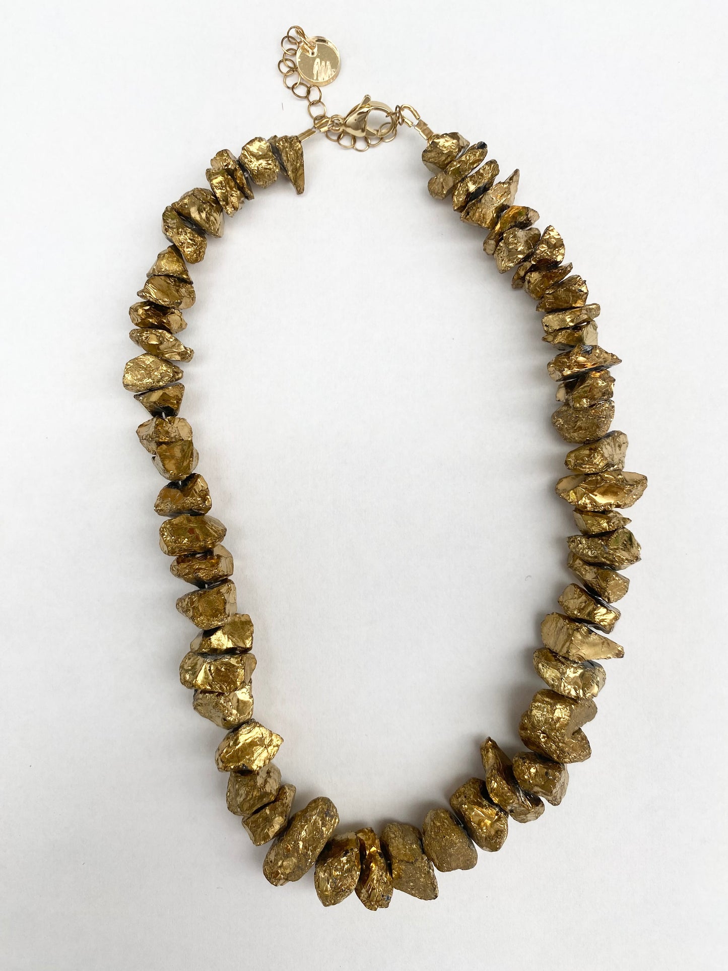 Crystal Quartz Necklace - Gold