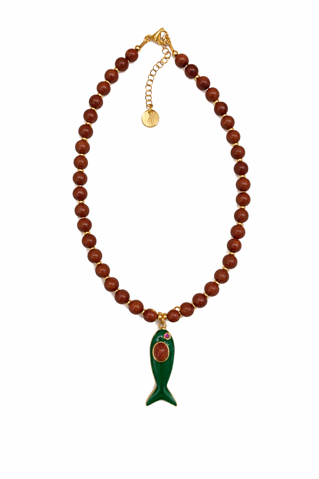 Fisherman Necklace - GoldStone