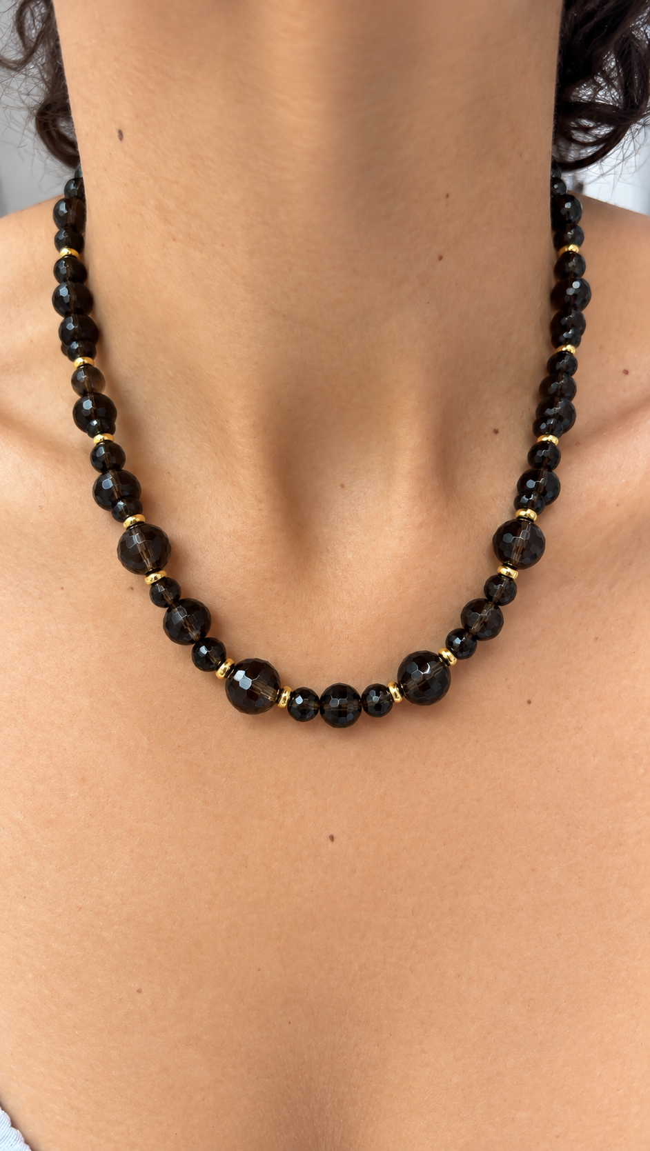 Smokey Quartz Layering Necklace