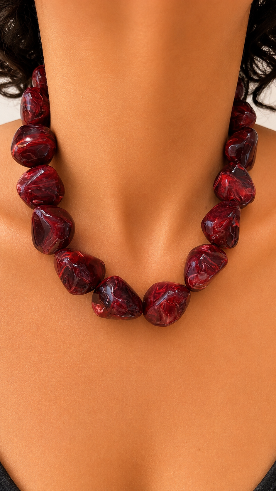 Bubblegum Necklace - Cabernet Nuggets