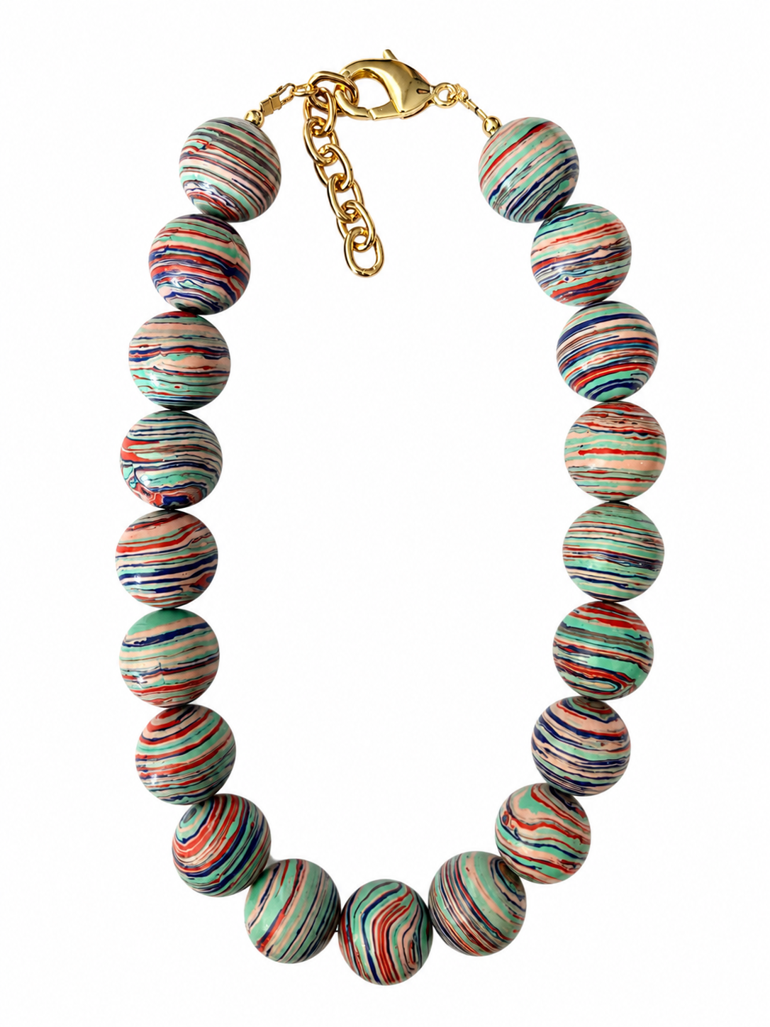 Rainbow Gumball Necklace - Whites