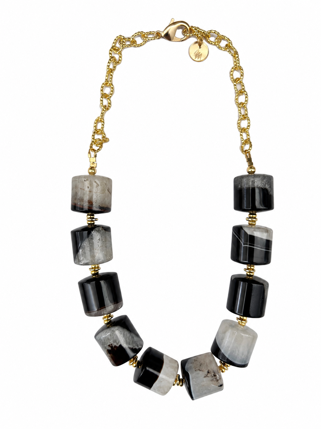 Barrel Agate Necklace