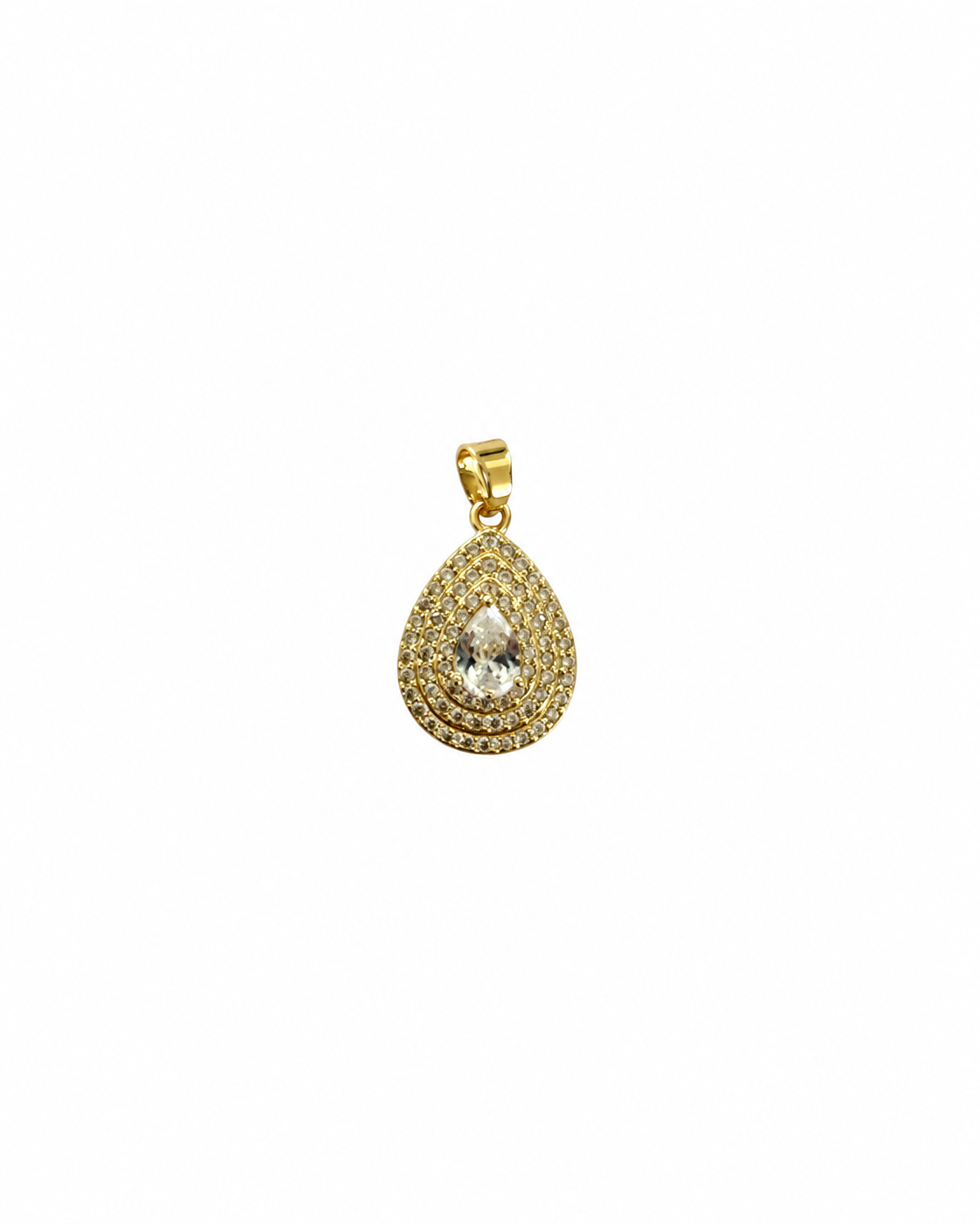 Cubic Zirconia Drop Pendant