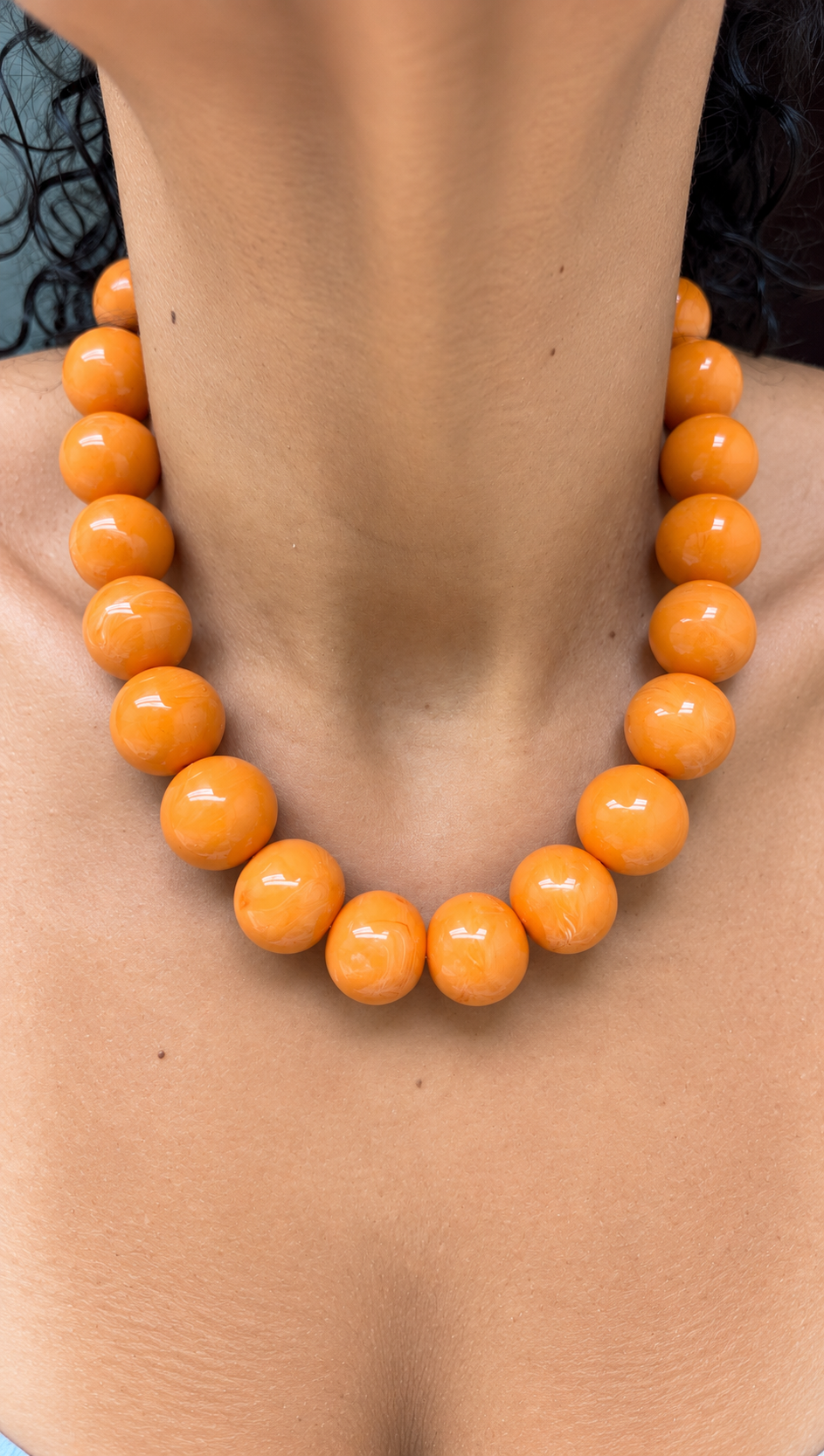 GumBall Necklace -20mm-Orange Sorbet