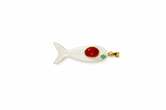 Colored Enameled Fish - 5 Colors to Choose