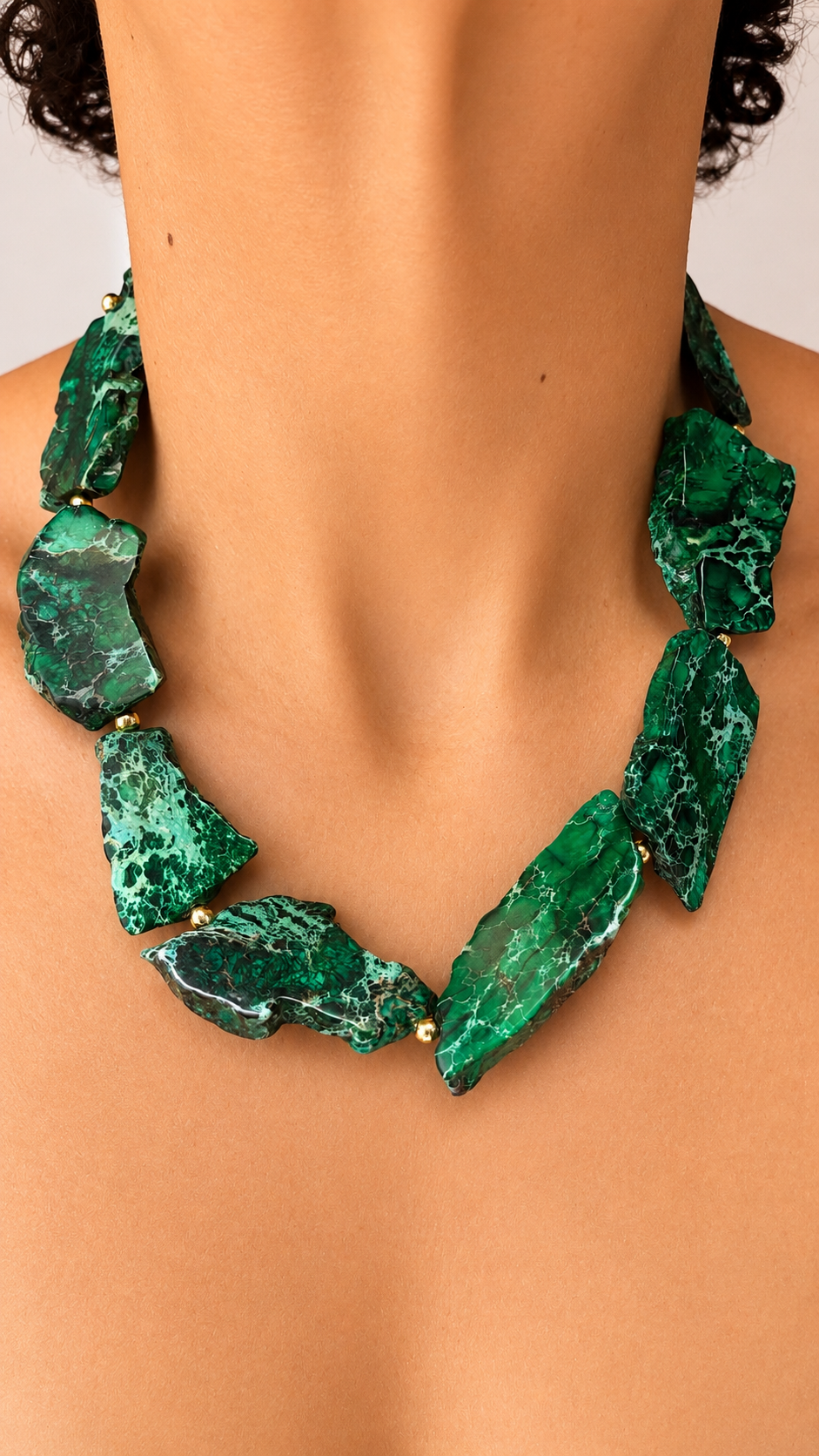 Imperial Jasper Necklace - Green