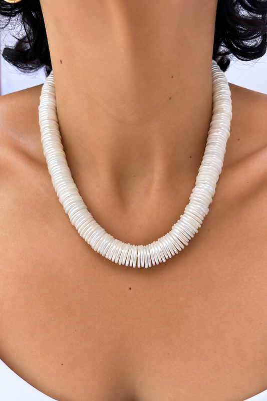 Rondelle Pearl Necklace