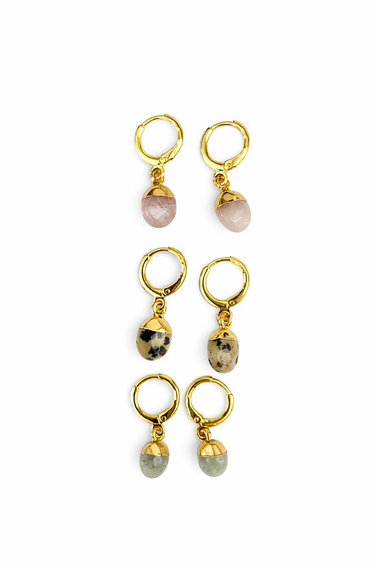 Dainty Stone Earrings