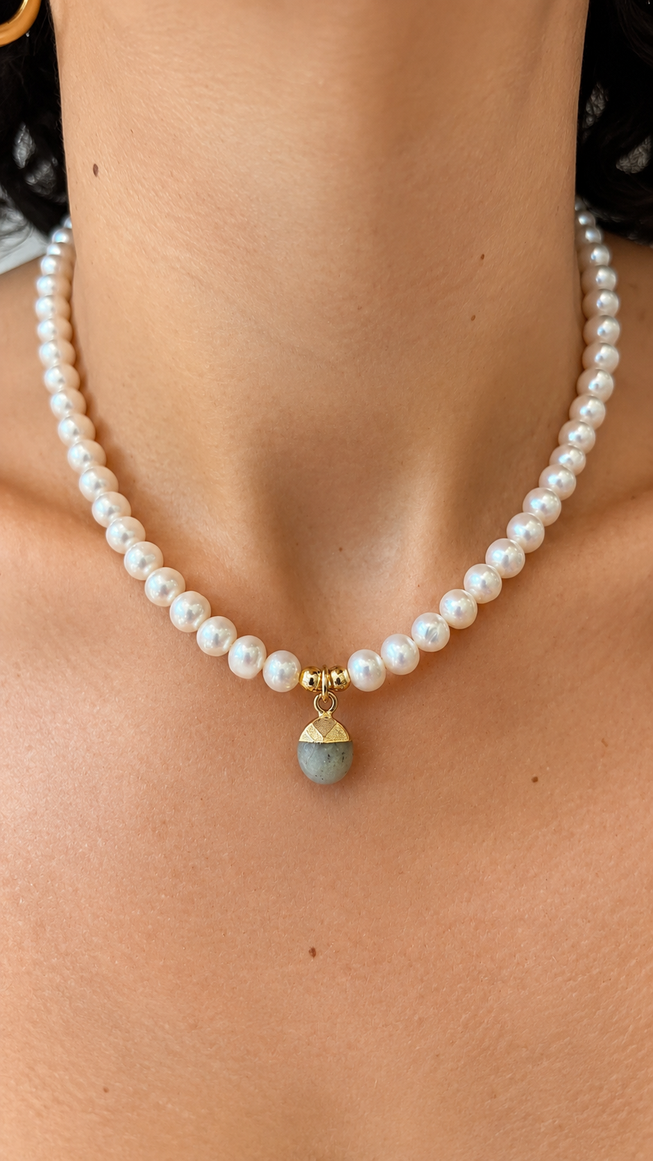 Gemstone Pearls - Labradorite