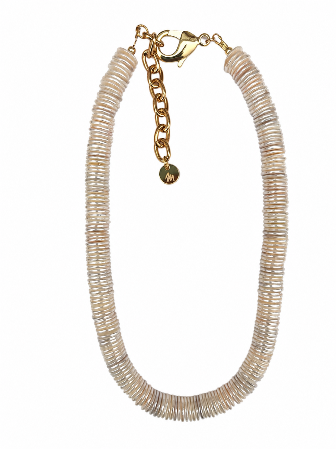 Rondelle Pearl Necklace