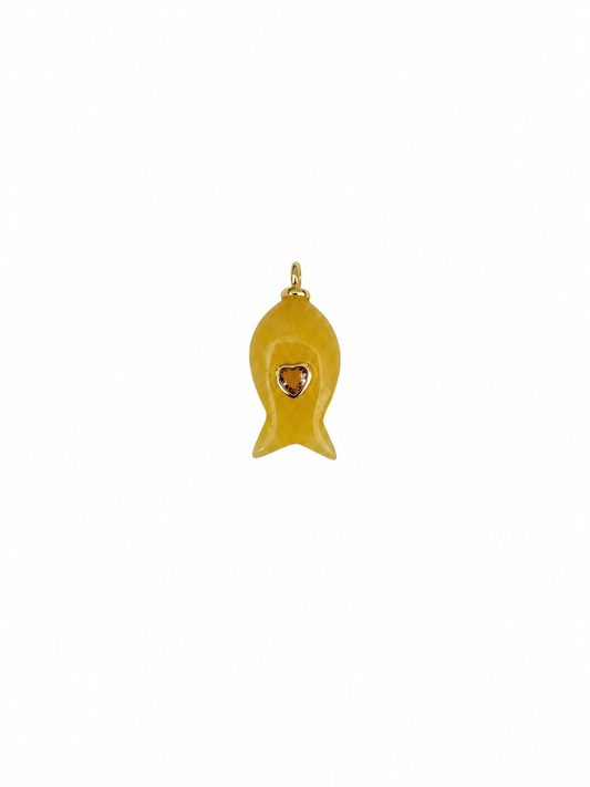 Yellow Fish Charm
