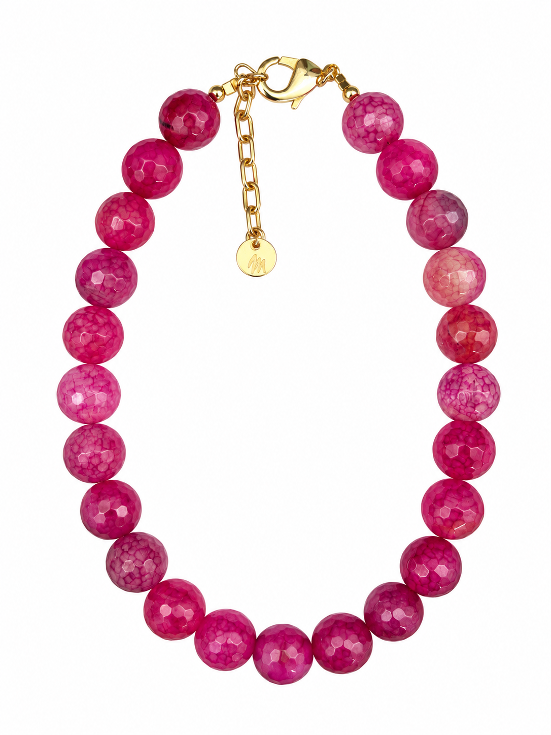 The Essential Fucsia Agate Necklace