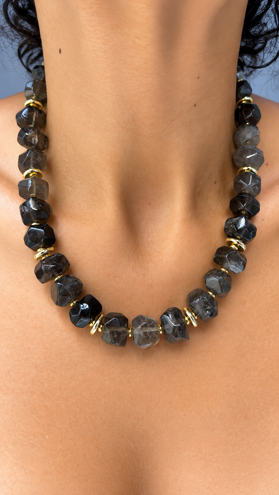 Smokey Quartz Nuggets Necklace