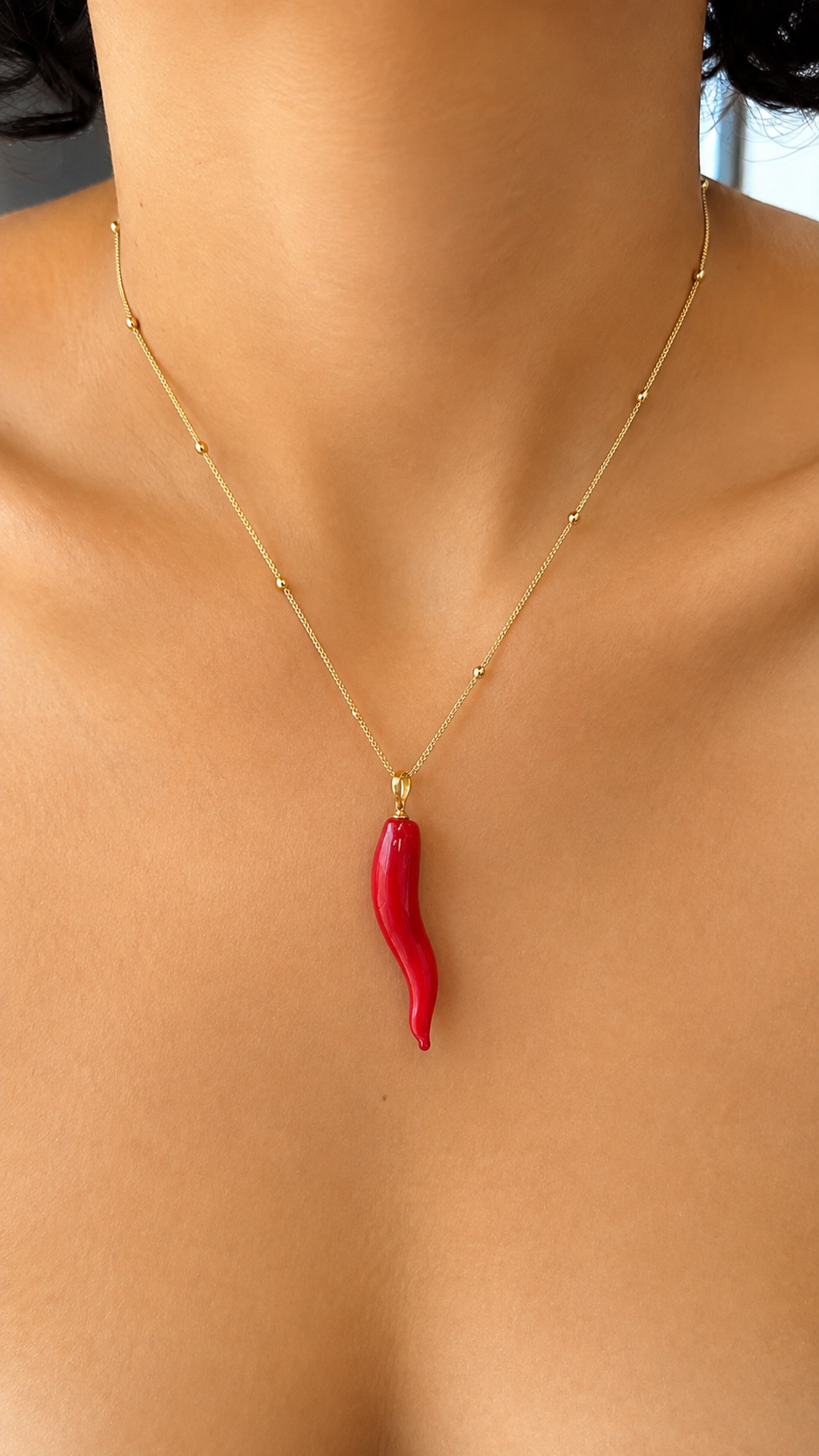 Red Cornicello - Short Chain