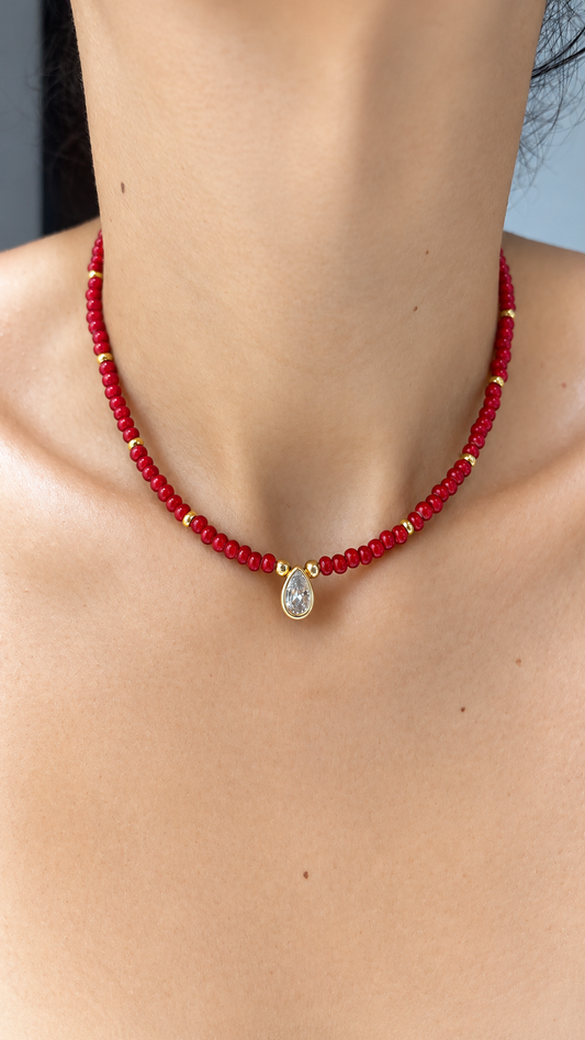 The Bezel Edit- Bianca - Choose from Red or White Pearl