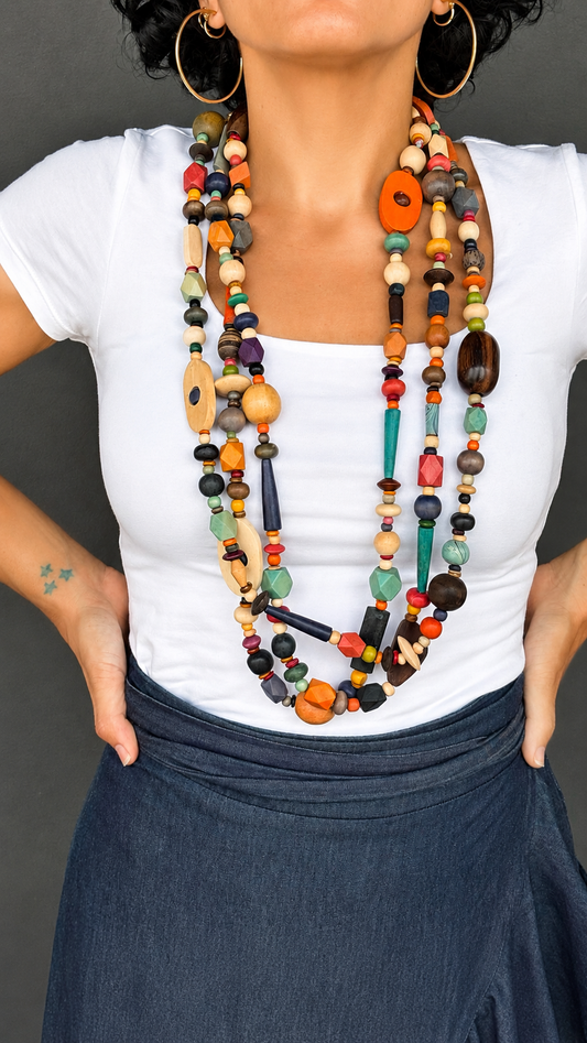 Punta Cana Wood Necklaces