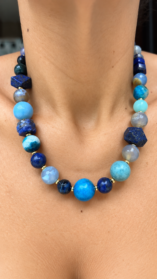 Amalgama Necklace - Blues