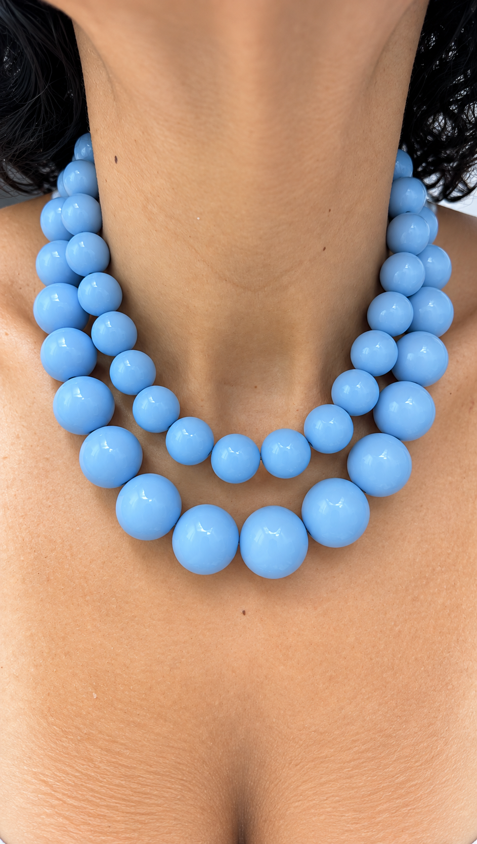 Gum Ball Necklace - Sky Blue