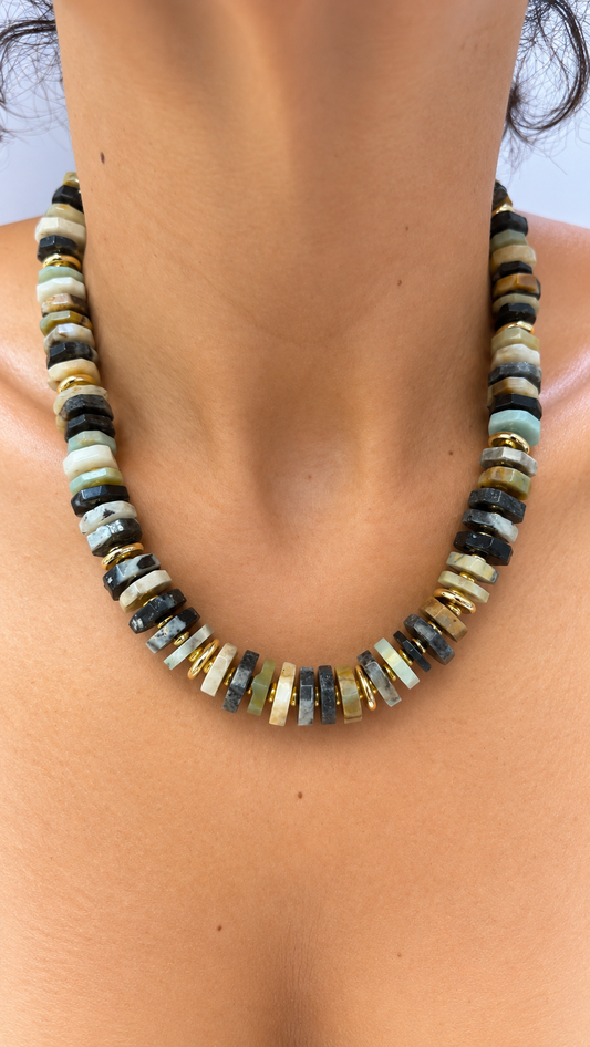 Amazonite Rondelle Necklace