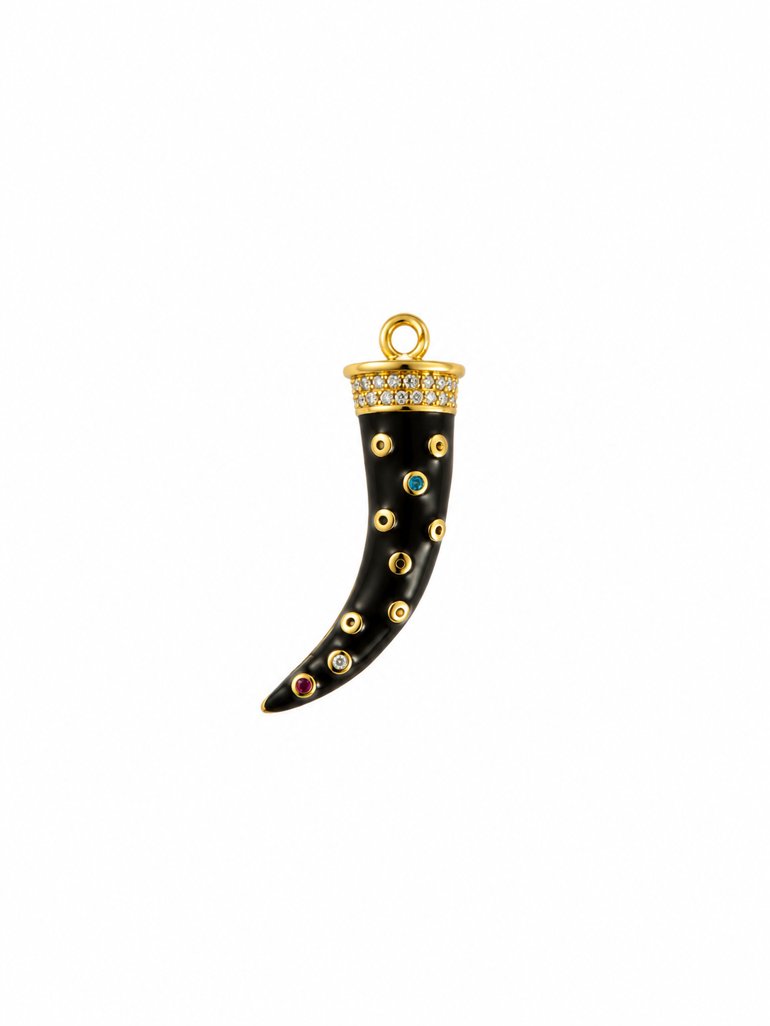 Black Enamel Cornicello