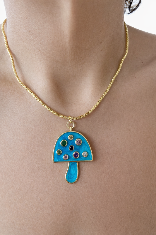 Large Mushroom - Blue