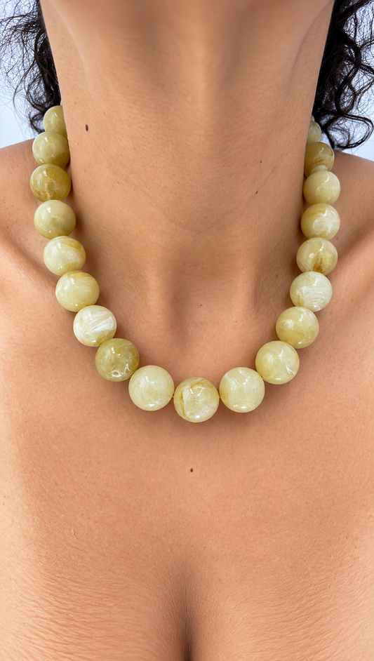 Gumball Necklaces - 16mm Cream