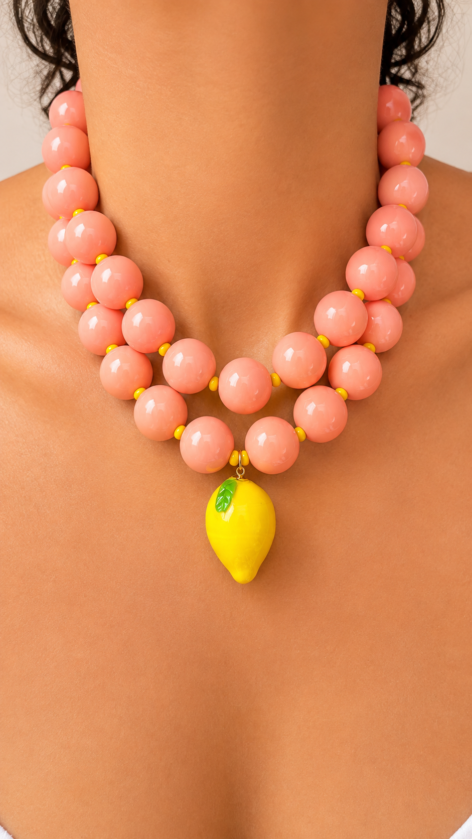 Gum Ball Necklaces - 16mm- Pink Lemonade