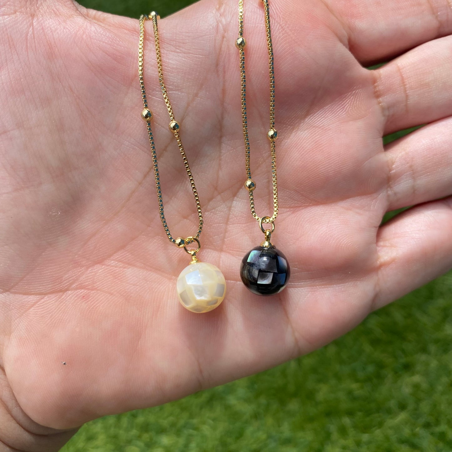 Mother of Pearl Disco Ball