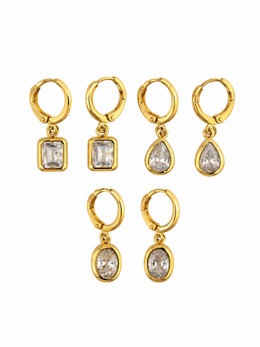 The Bezel Earrings - Essentials