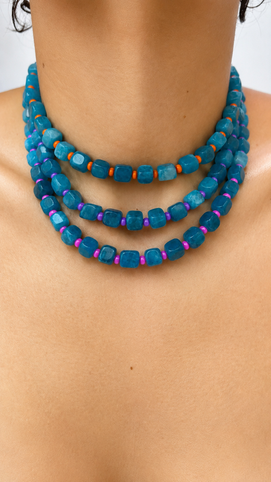 Candy Jade - Blue Starburts
