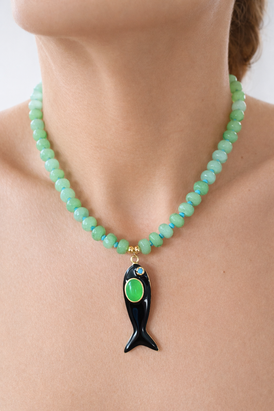 Fisherman Necklace - Jade