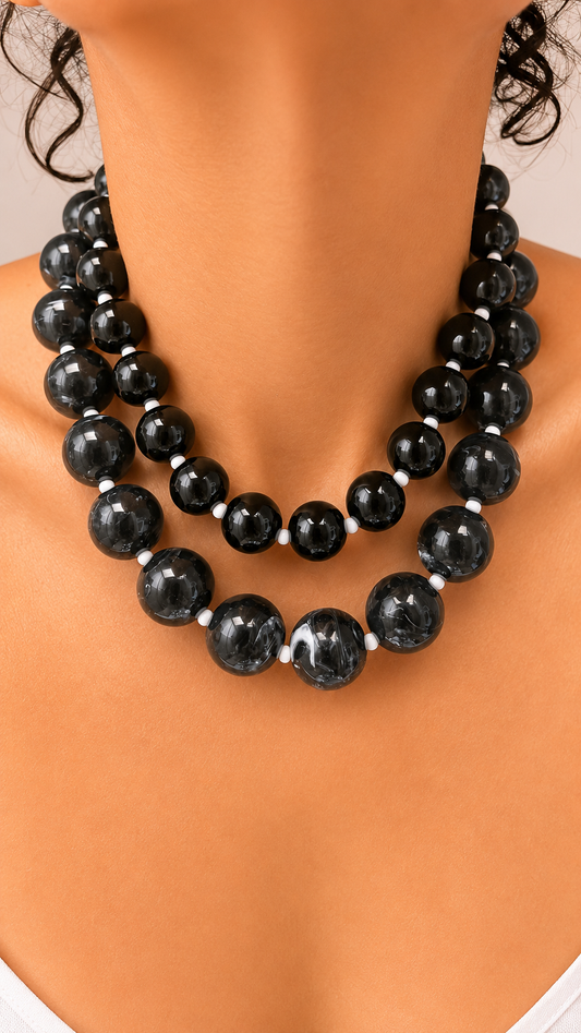 GumBall Necklaces - Black & White