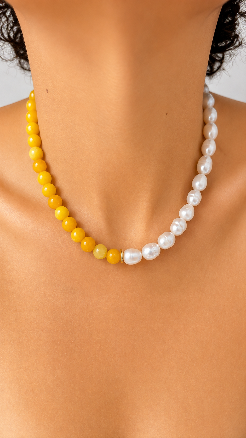 Candy Jade & Pearl Necklace