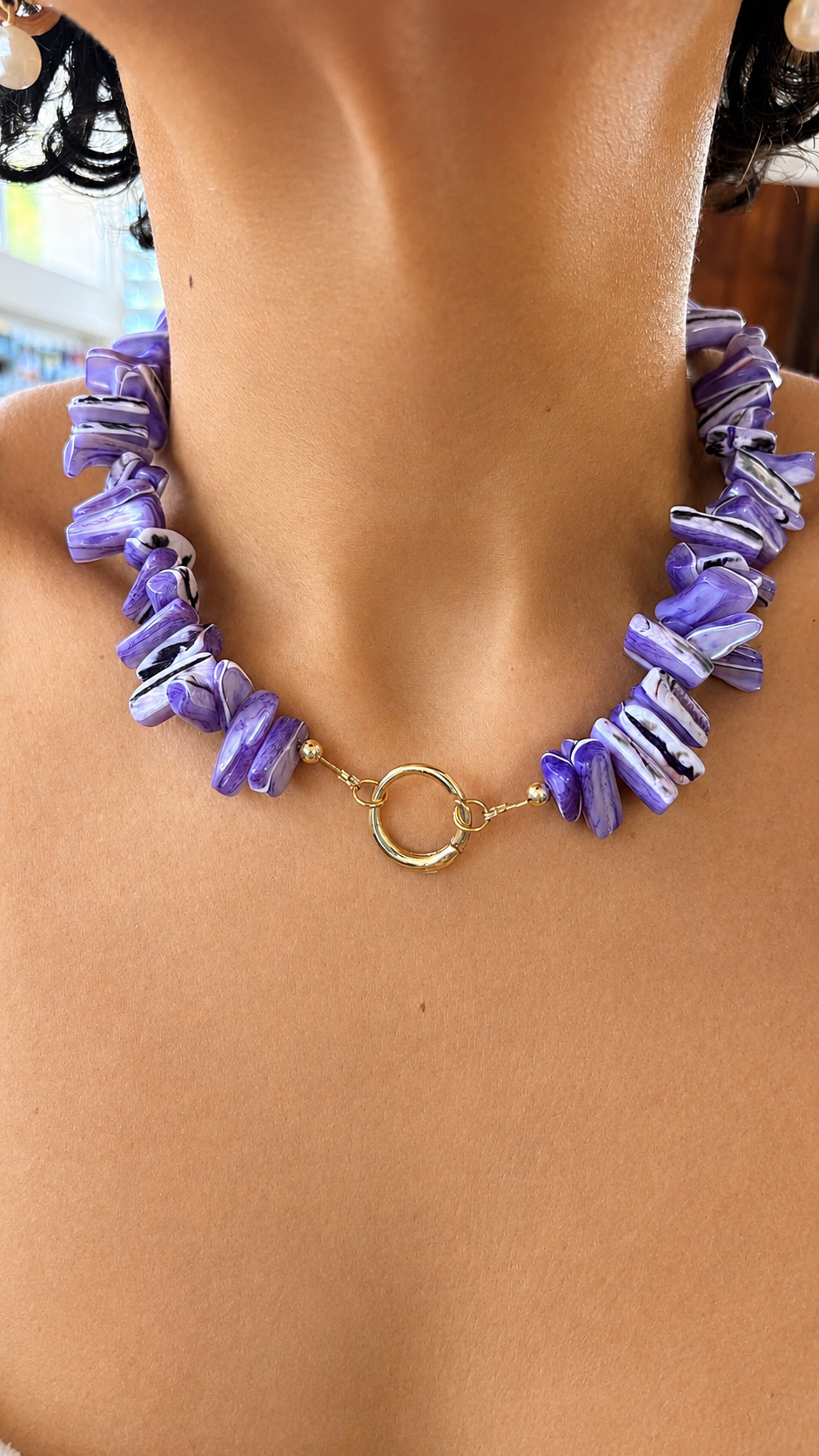 Mother of Pearl Necklace - Add a Pendant