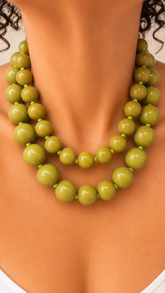 GumBall Necklace - Olivine