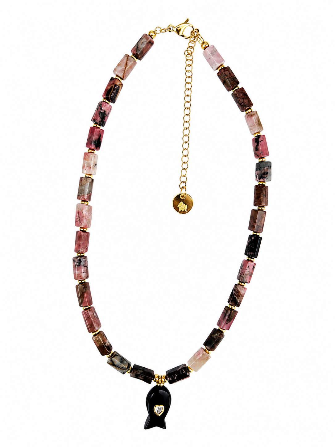 Rhodonite Fish Necklace