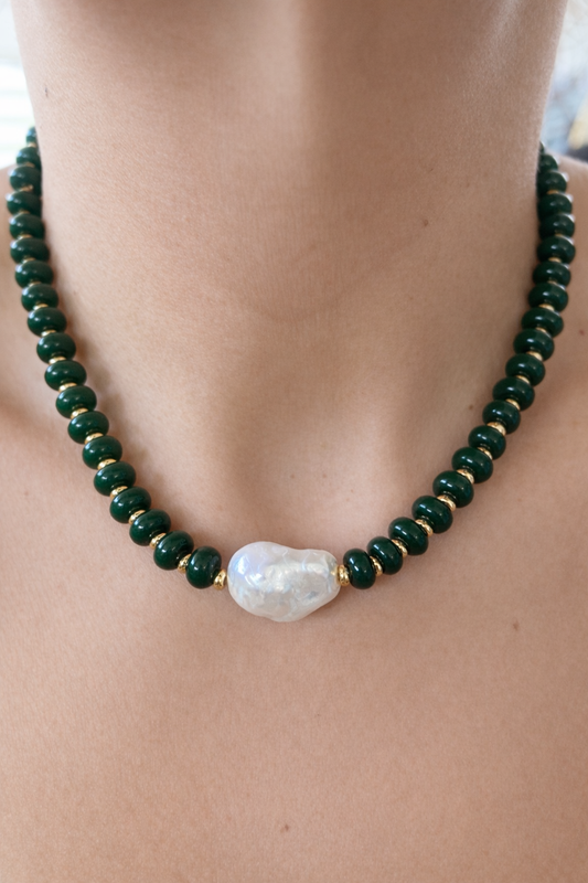 Green Pearl Necklace