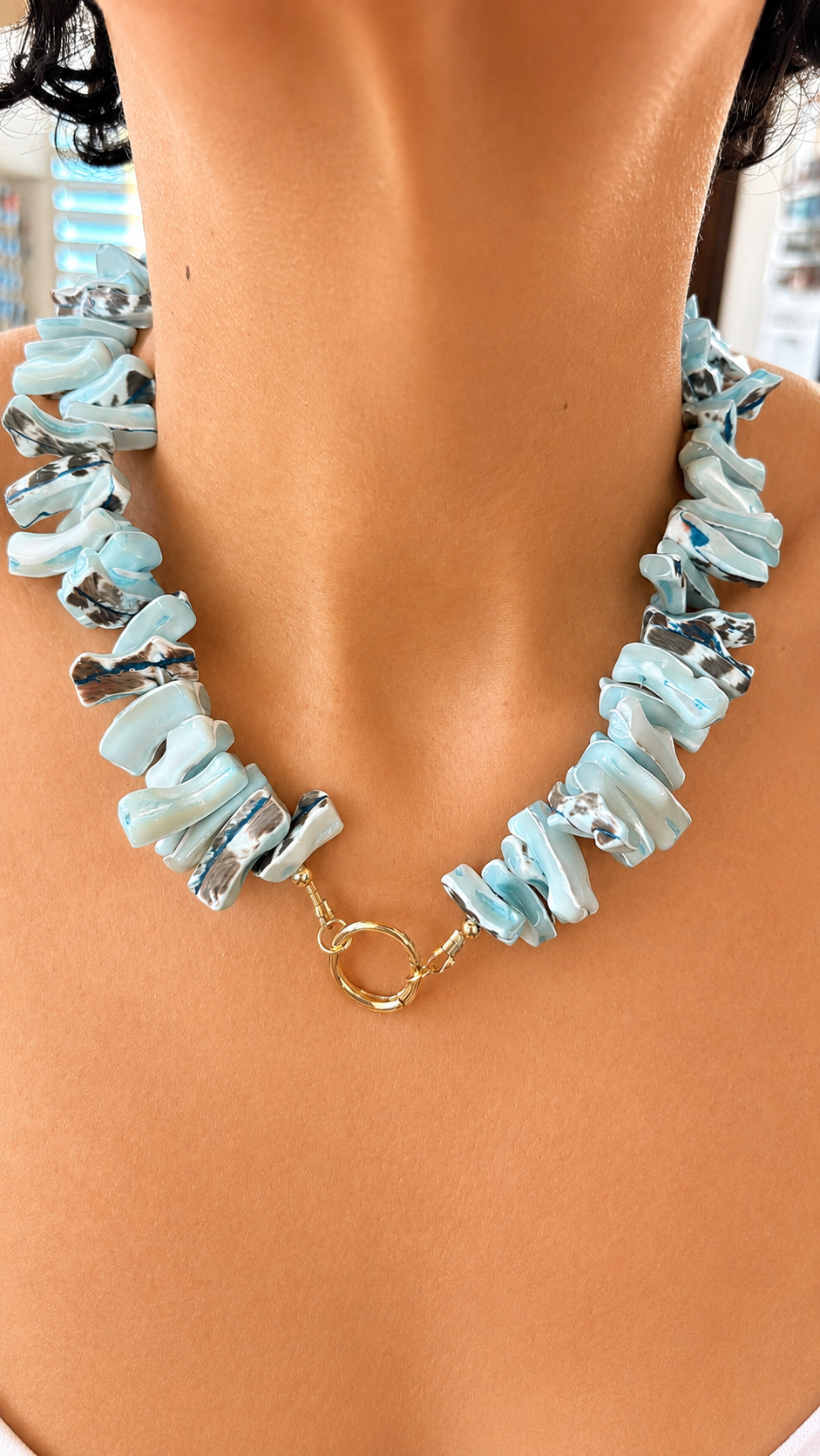 Mother of Pearl Necklace - Add a Pendant