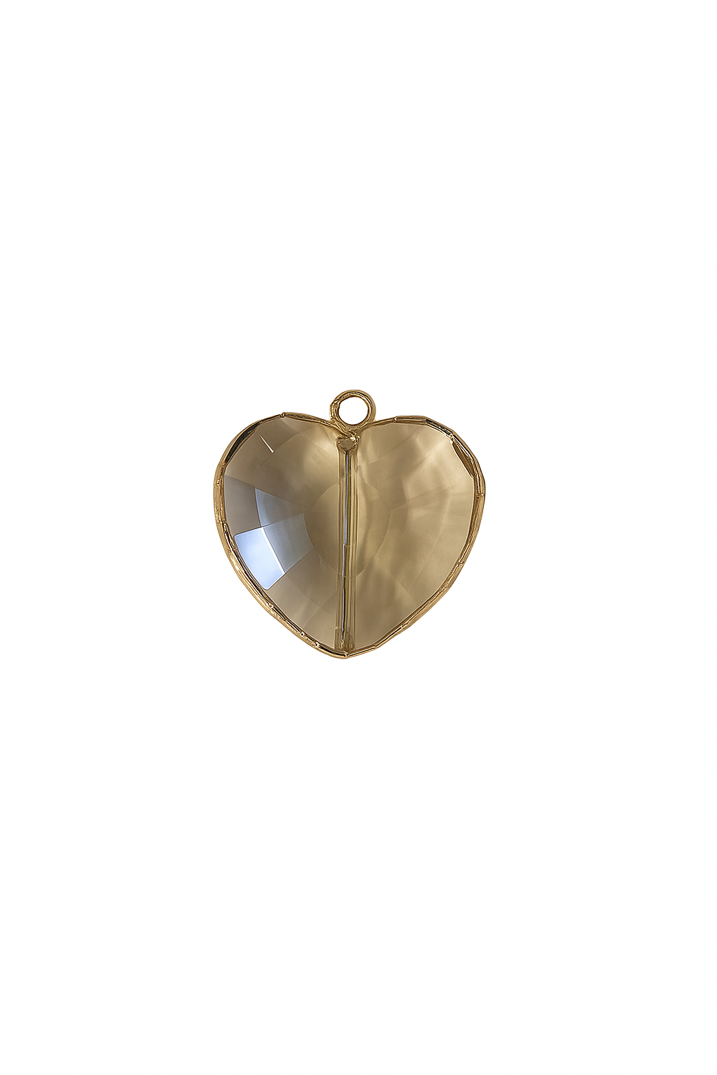 Faceted Heart Crystal Pendant