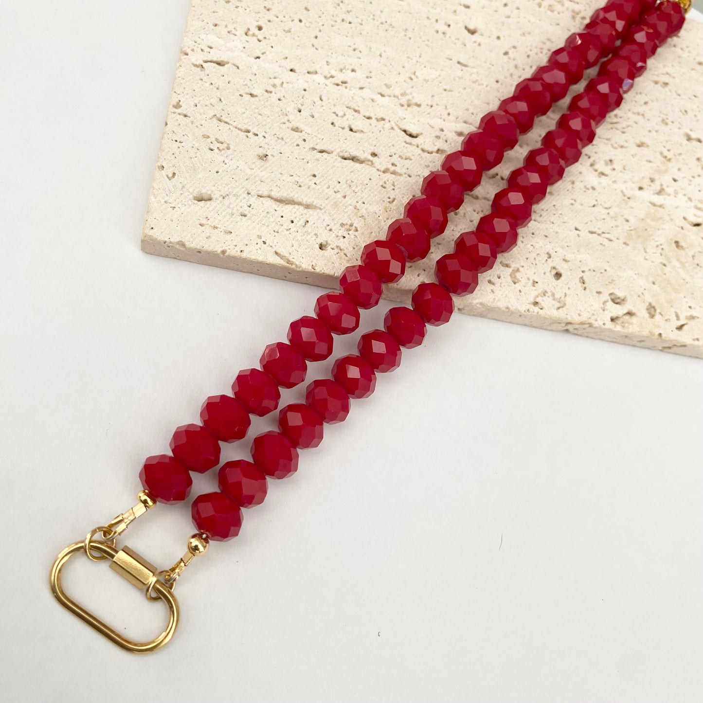 Add a Pendant Crystal Necklace - 5 Colors to Choose From