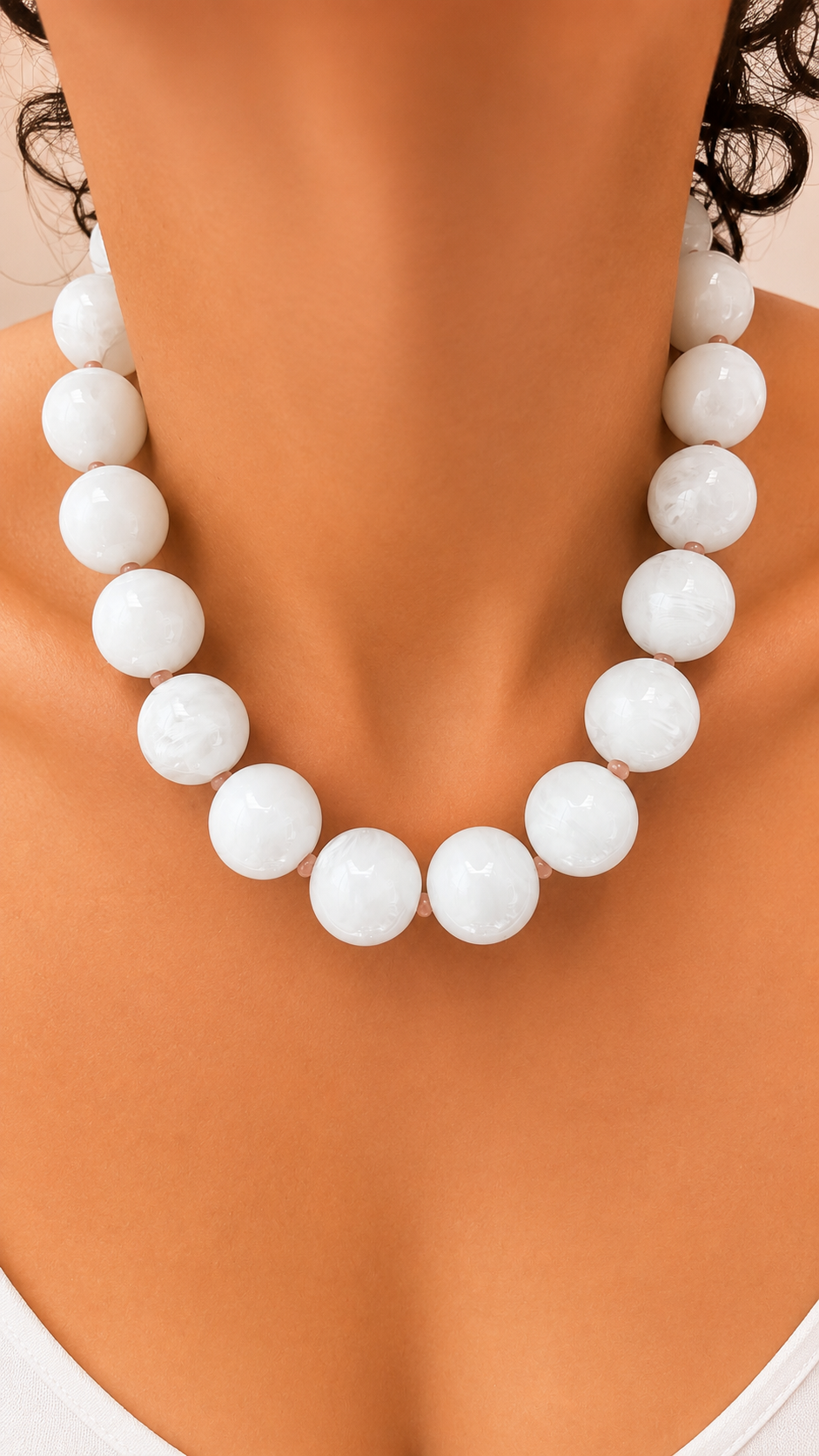 Gum Ball Necklace -20mm- Clouds