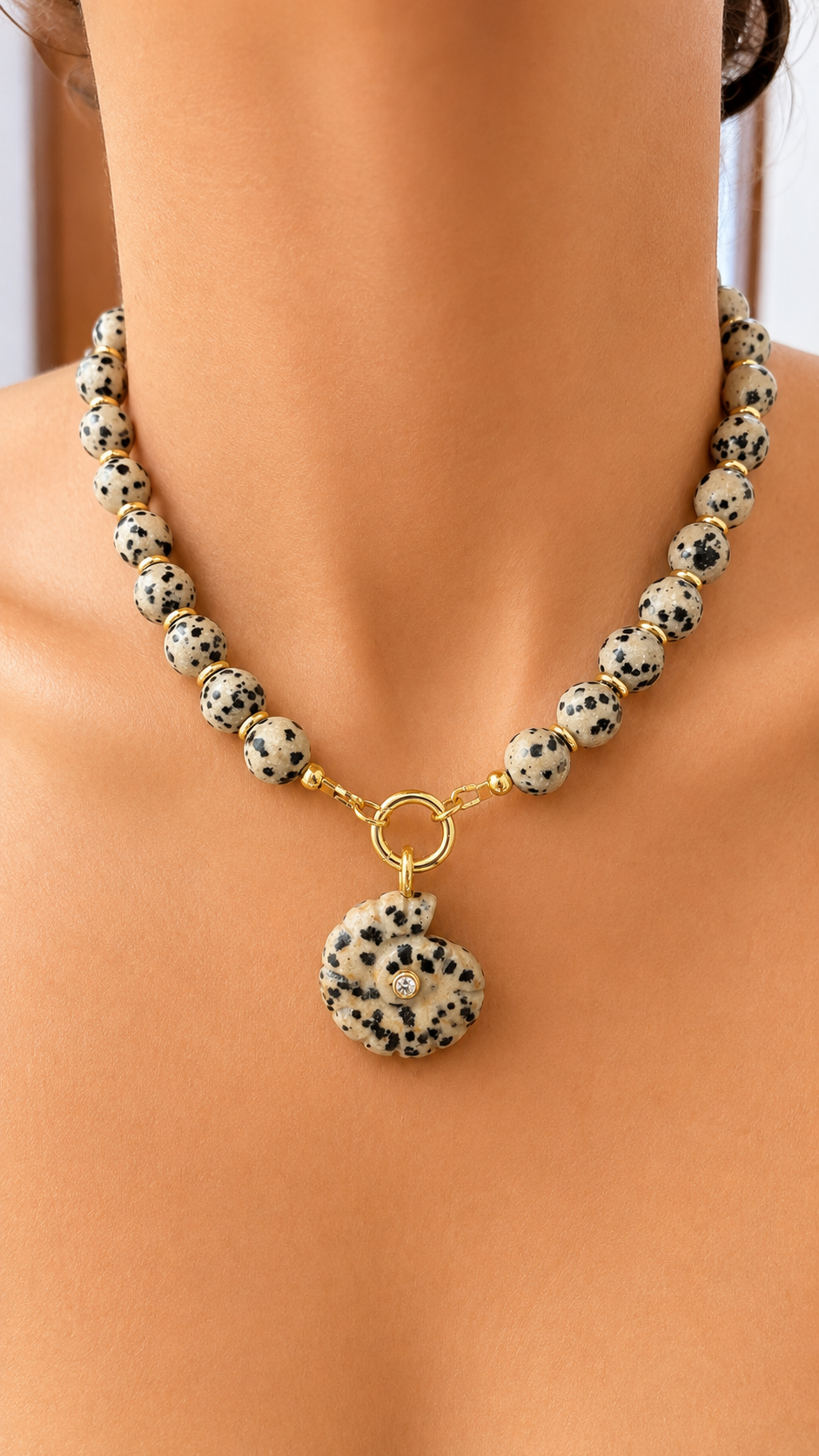 Dalmatian Jasper - Add a Pendant