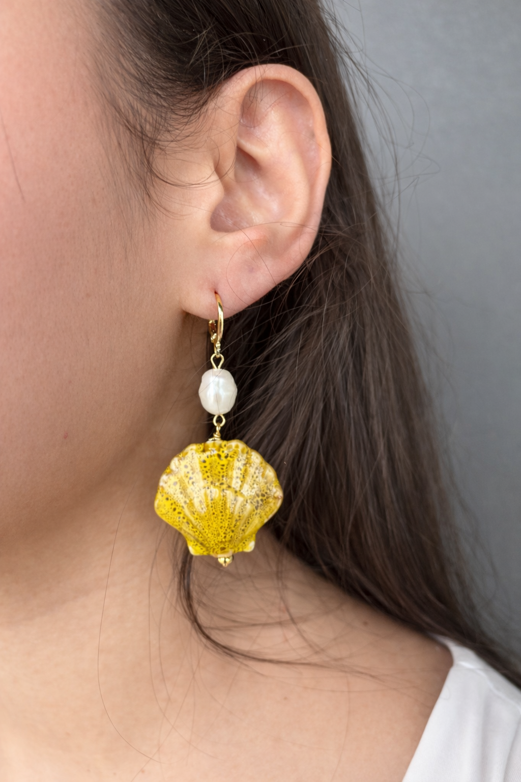 Seashells & Pearls Earrings