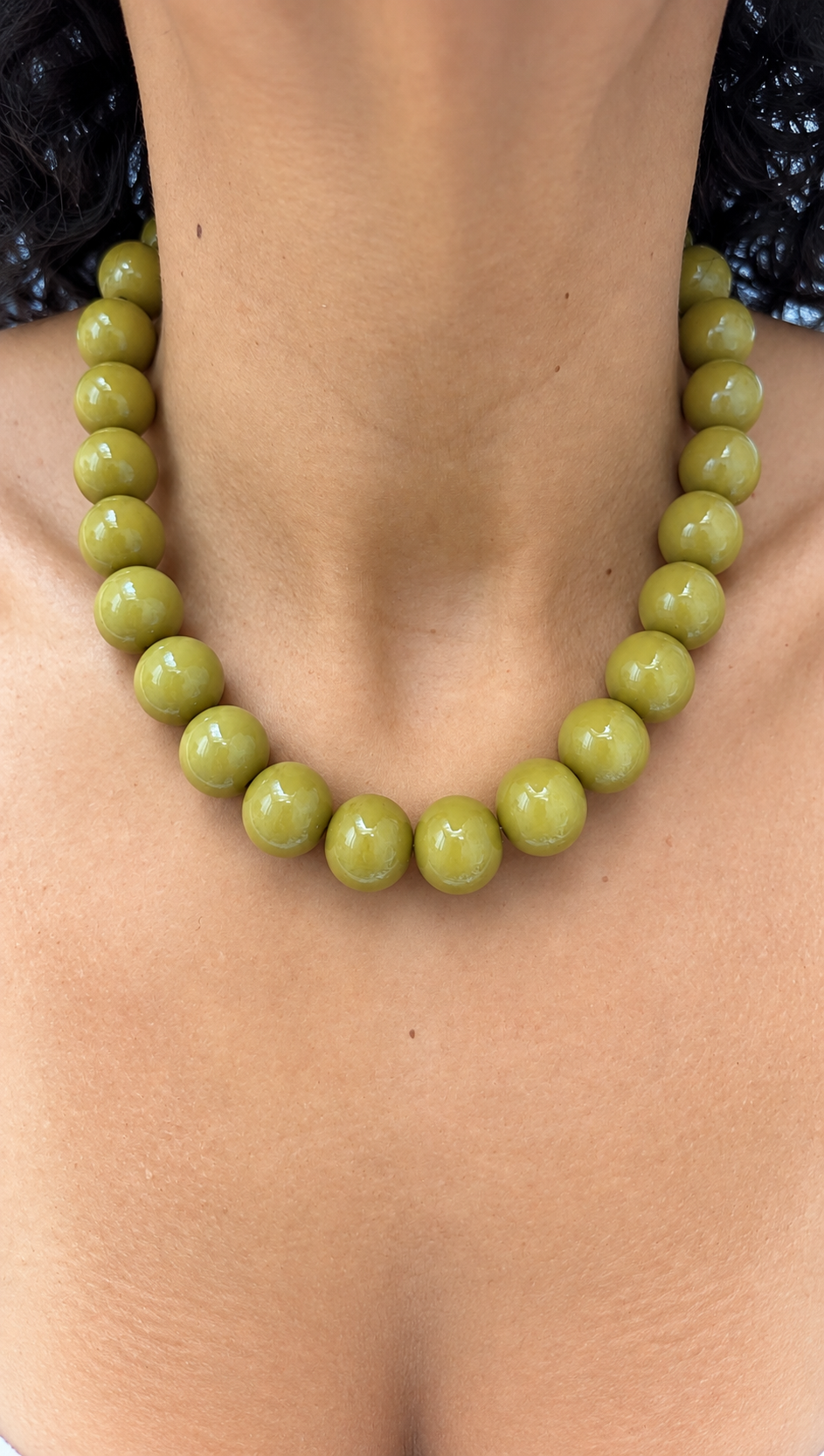 GumBall Necklace - Olivine