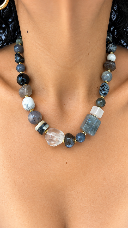 Amalgama Necklace - Black Style 2
