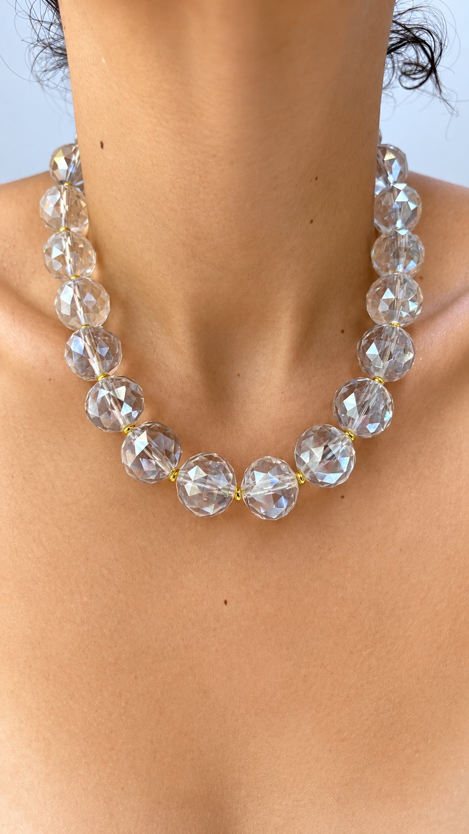 Holidays 2026 - Faceted Round Crystals - Aurora Borealis