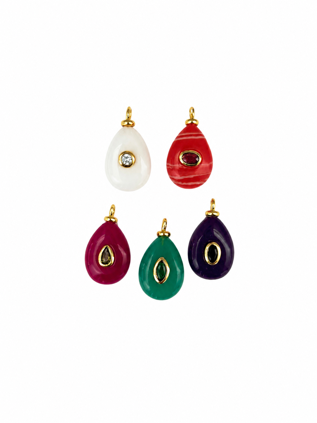 Candy Jade Drop Charms