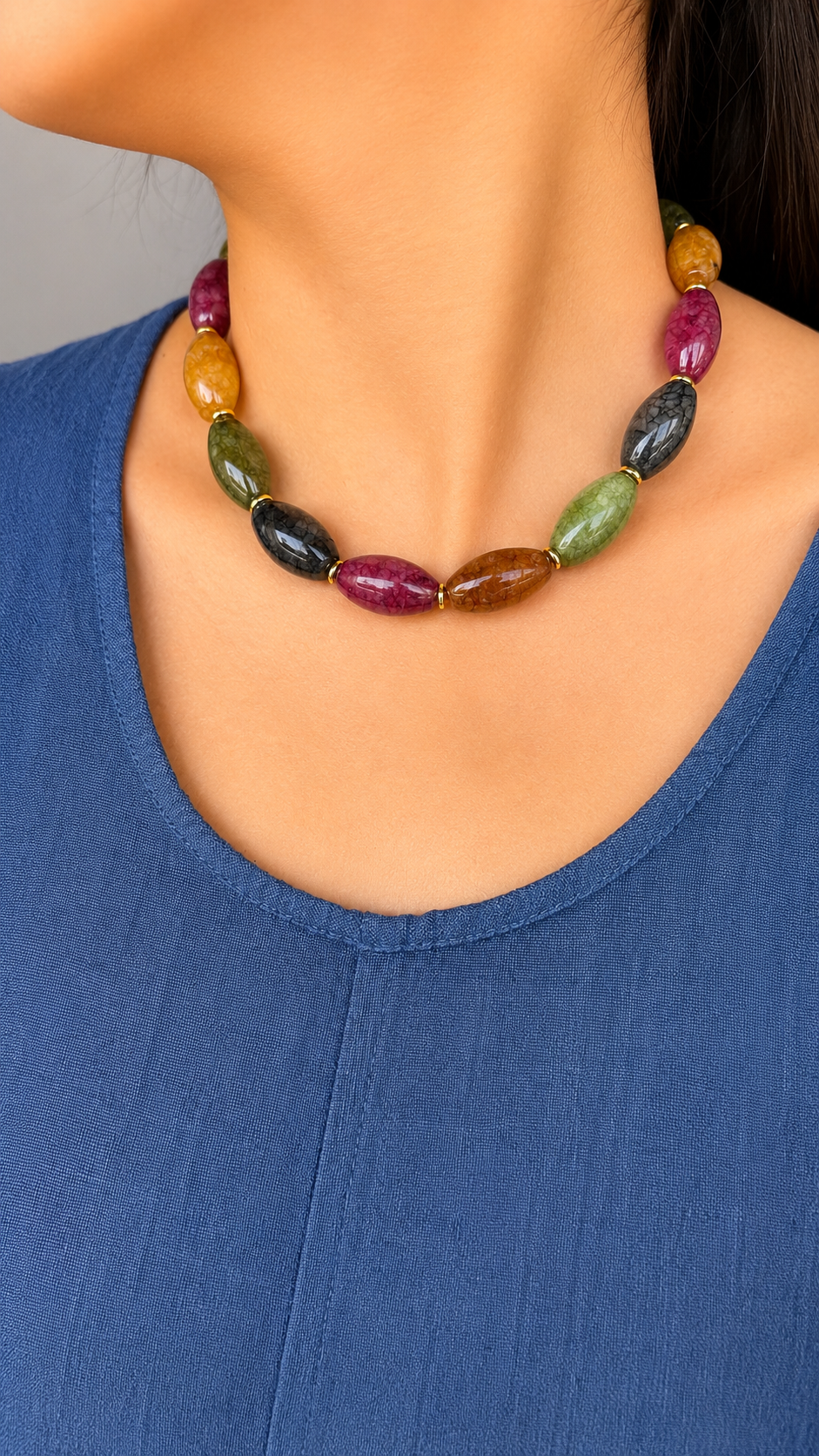 Rainbow Agate Necklace