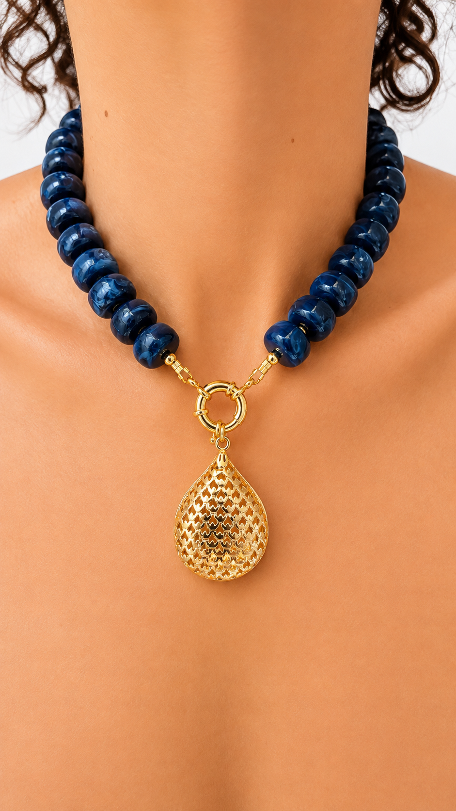 Teardrop Acrylic Necklace